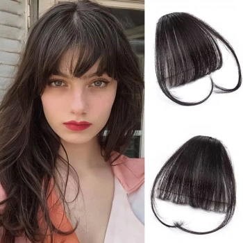 Fiber Sentetik İnce Perçem / Koyu Kestane