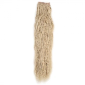 Fiber Sentetik Kabarık Dalgalı 8 Parça Çıt Çıt / Kumral Beyaz Platin Röfleli