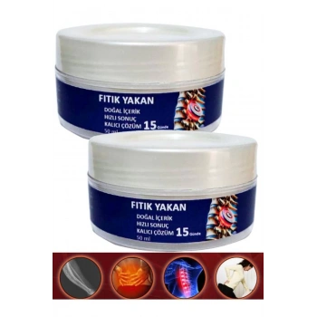 Fıtık Yakan Sırt Bel Adale İskelet Harici Uygulama Masaj Bakım Kremi 50 ml x 2 adet