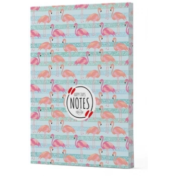 Flamingo 1 - Yan Baskılı Çizgili Defter