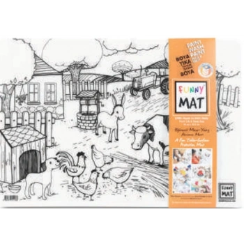 Funny Mat - Çiftlik Ve Derin Deniz 33,5 x 48 cm