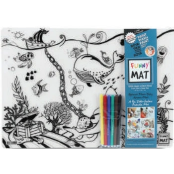 Funny Mat - Çiftlik Ve Derin Deniz 6Lı Kalem Hediyeli 30 x 40 cm