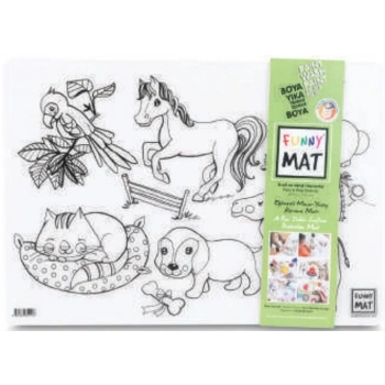 Funny Mat - Evcil Hayvanlar Ve Vahşi Hayvanlar 33,5 x 48 cm