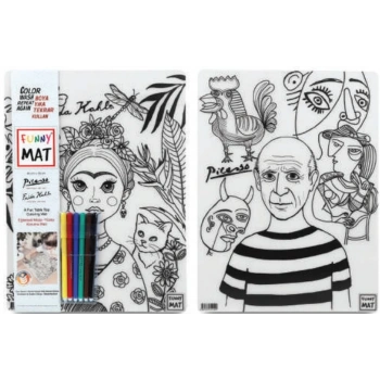 Funny Mat -  Pıcasso Ve Frıda Kahlo 6Lı Kalem Hediyeli 30 x 40 cm