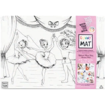 Funny Mat - Prens İle Prenses Ve Dansçılar 33,5 x 48 cm