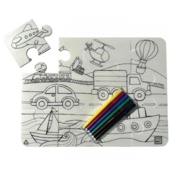 Funny Mat - Taşıtlar 30 X 40 Cm