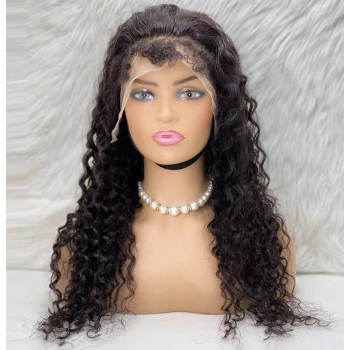 Gerçek Front Lace Tül Peruk / Kabarık Afro / Doğal 65/70cm