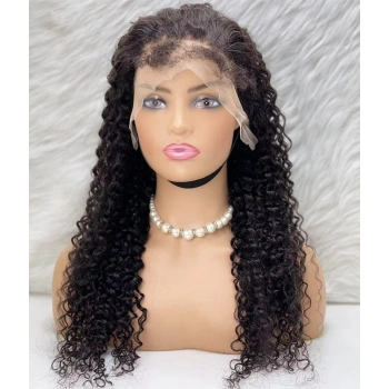 Gerçek Front Lace Tül Peruk / Su Dalgası / Doğal 60/65cm