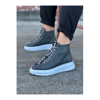 Gri Erkek Yarım Bilek Bot