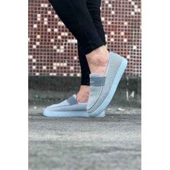 Gri Triko Babet Erkek Casual Ayakkabı