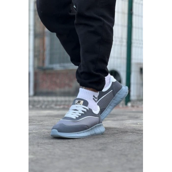 Gri Triko Erkek Spor Ayakkabı