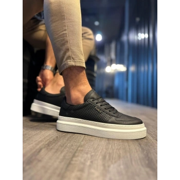 Günlük Ayakkabı  Siyah (Beyaz Taban)