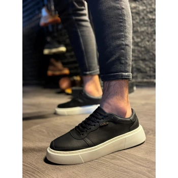 Günlük Ayakkabı  Siyah (Beyaz Taban)