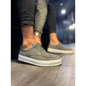 Günlük Ayakkabı T Gri (Süet)