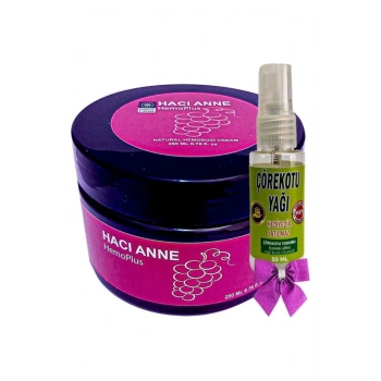 Hacı Anne Hemoplus Kremi 200 ml + Çörek Otu Yağı 30 ml