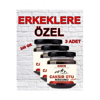 Hatay Yöresi Çakşır Otu Erkeklere Özel Performans Yükseltici sel Macun 240 gr X 3 Adet