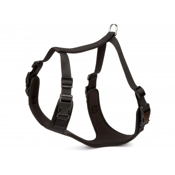 Havalı Ped Dokuma Köpek Göğüs Tasması 50/70 cm Siyah