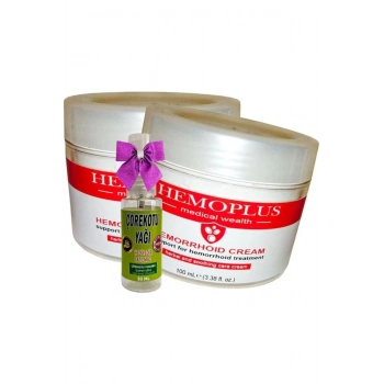 Hemoplus Bakım Kremi 100 ml x 2 adet + Çörek Otu Yağı 30 ml