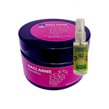 Hemoplus Hacı Anne Bakım Kremi 200 ml + Çörek Otu Yağı 30 ml