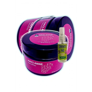 Hemoplus Hacı Anne Bakım Kremi 200 ml x 3 adet + Çörek Otu Yağı 30 ml