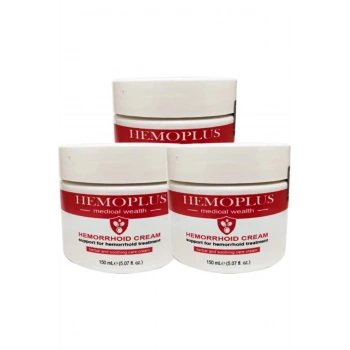 Hemoplus HZNKS036 Büyük Boy 3ADET 150 ml Hemor.roidin Kremi Kişisel Bağsur Bakım