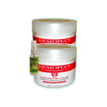 Hemoplus Krem 100 ml x 2 adet + Çörek Otu Yağı 30 ml