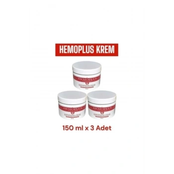 Hemoplus Krem 150 ml - Hemorrhoid Cream x 3 Adet