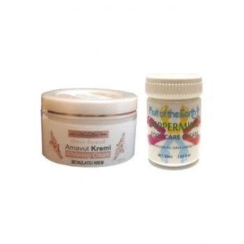 Hintohu Three Brand 100ML Arnavut Aklık Kremi+Foot Care Cream 50ML Ayak Bakım Kremi Nane Ferahlığı