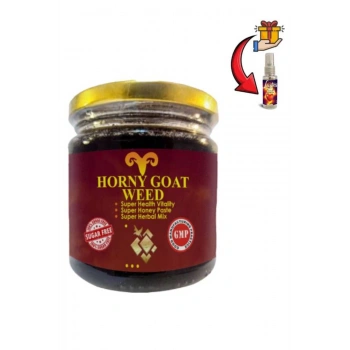 Horny Goat Weed Erkeklere Performansa Yeni Güçlü Destek Takviyesi 240 gr x 1 ad+Lustra Masaj Yağı