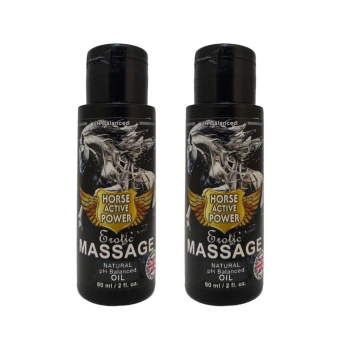 Horse Active Power Rahatlatıcı Fantezili Etkilerde Vücut Masaj Yağı 60 ml 2 Adet