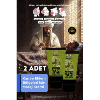 İbni Sina Kuyruk Yağı Mucizesi Vücut Diz Iskelet Agrilari Için Masaj Kremi 2li Set