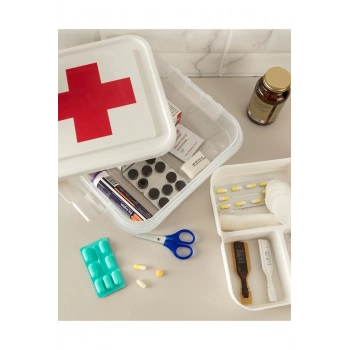 İlk Yardım Saklama Kutusu - Ecza Kutusu (Kızılhaç)