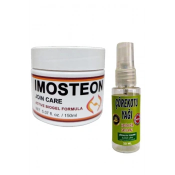 Imosteon Adale İskelet Agrılarınız İçin Masaj ve Bakım Kremi 150 ml X 2 ad+Çörek Otu Yağı ile 30 ml