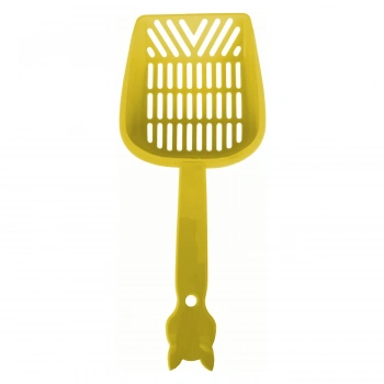 İnce Elekli Kedi Kumu Küreği Large 11-27 cm Sarı