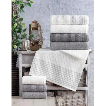 Jakarlı 4´lü 50x90 El Havlusu Lisa