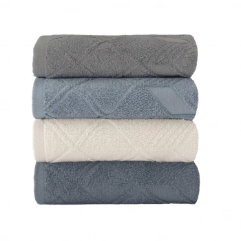 Jakarlı 4´lü 50x90 El Havlusu Pma