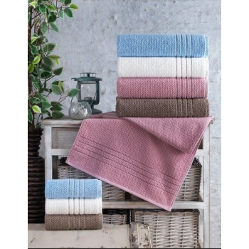 Jakarlı 4lü 90x150 Banyo Havlusu Carry