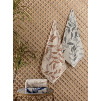 Jakarlı 50x90 4lü Havlu Seti İskandinav Karian