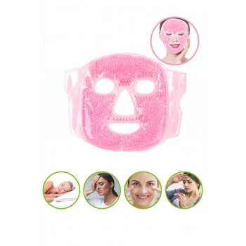 Jel Boncuklu Yüz Maskesi -Soğuk Sıcak Jel Yüz Maskesi Buz -Sıcak Press