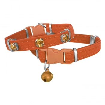 Kadife Kedi Boyun Tasması Taşlı 20-32 cm Tcu