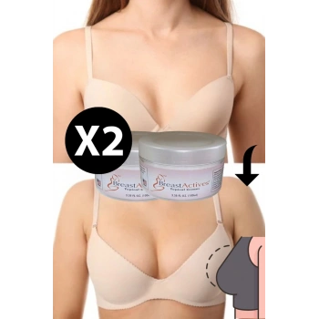 Kadınlara Özel Göğüs Aktifleştirici Masaj Bakım Kremi 100 ml 2 adet