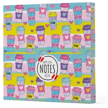 Kahve 10 - Çizgisiz Yan Boyamalı Defter