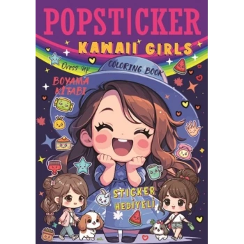 Kawaii Girls Boyama Kitabı Pop