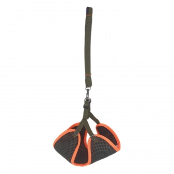 Kedi Köpek Havalı Göğüs Tasma Seti Large 38-45 cm + 130 cm Haki Tcu