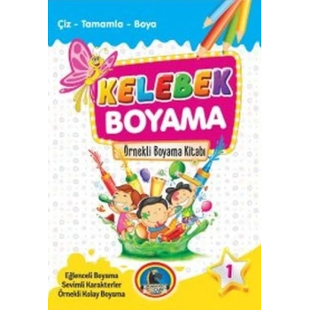 Kelebek Boyama Kitabı (8  Takım)