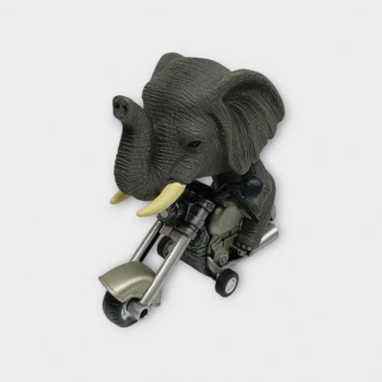 Koca Kafalı Sürücü Hayvan Figür - Fil