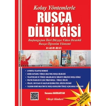 Kolay Yöntemlerle Rusça Dilbilgisi Renkli li  Video destekli Karekodlu