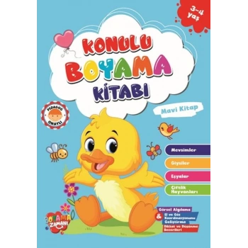 Konulu Boyama - Mavi (3-4 Yaş)