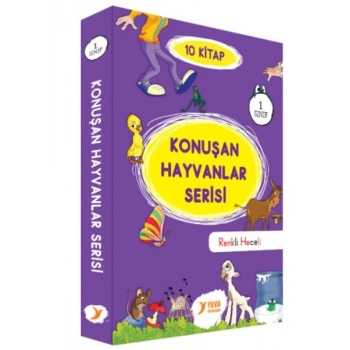 Konuşan Hayvanlar Serisi 1. Sınıf Renkli Heceli 10