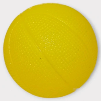 Köpek Oyuncağı - Plastik Düdüklü Top - Sarı